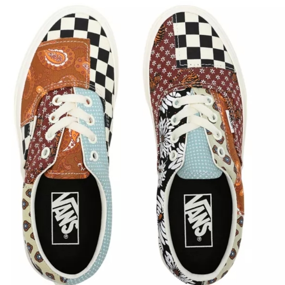 🆕Vans | Vans Era Tiger Patchwork Sneakers Size 6 women's 4.5 mens - Picture 2 of 14